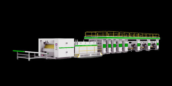 Производственная линия непрерывной бумажной медвежьей рощи 65KW HZX-2000PC800