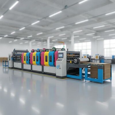 Высокоскоростной флексопринтер Slotter Die Cutter Machine FFG серии для гофрированной доски преобразования производственной линии